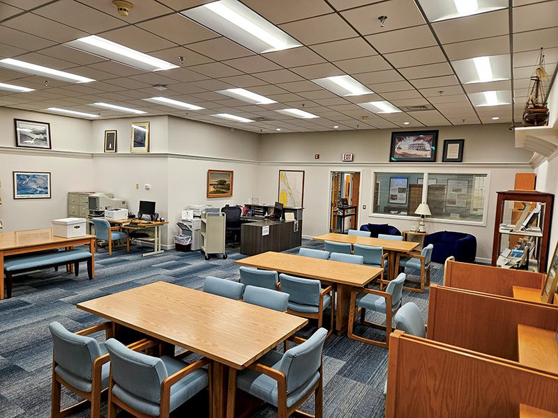 Photographs of newly renovated Research Room at the Outer Banks History Center, August 2025. Images courtesy of Tammy Woodward, Director, Outer Banks History Center.