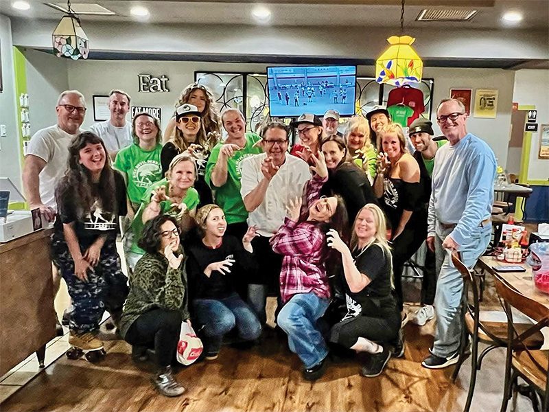 The weekly Thursday fundraisers are a blast for the groups raising money as well as for the church friends cooking in the kitchen.Photo provided by the Kiousis family.