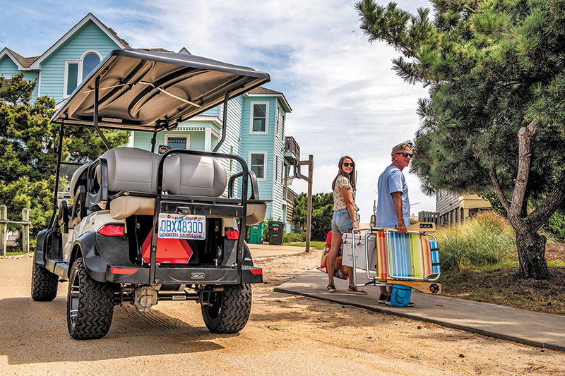 As residents and visitors seek a smaller, more efficient alternative to full-size vehicles, golf carts and low-speed vehicles are becoming the go-to choice for quick trips around town, the beach, and local neighborhoods.