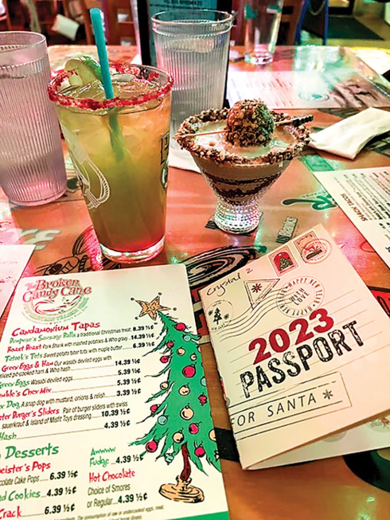 Specialty drinks, holiday food items and the chance to collect "passport" stamps all attract locals and visitors alike to the "12 Bars of Christmas" and other pop-ups.